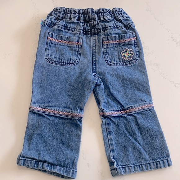 Jeans with Winnie The Pooh embroidery size 12 months - Picture 5 of 6